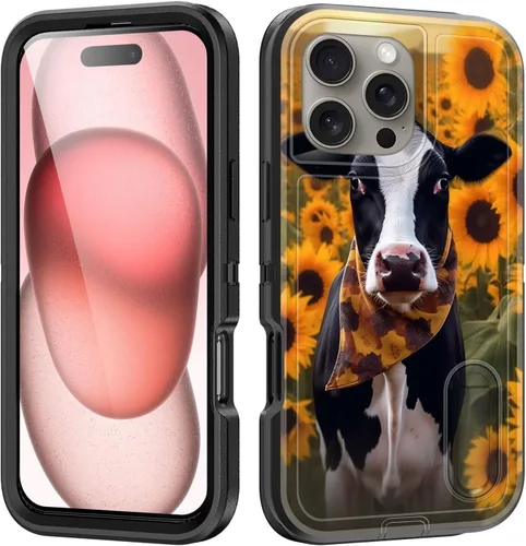 Vista 160 de Funda para iPhone Air con soporte integrado, a prueba de golpes, polvo y caídas, 3 capas, grado militar, funda protectora para iPhone Air de 6.5