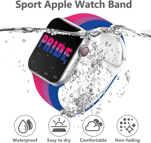 Vista 2 de Pride - Correa de reloj compatible con Apple Watch Series 11, 10, 9, 8, 7, 6, 5, 4, Ultra SE