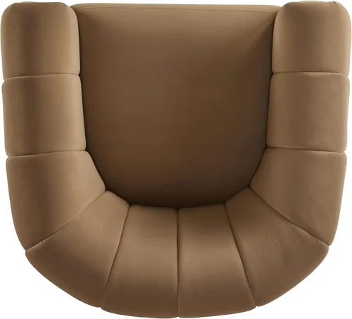 Vista 10 de Christopher Knight Home Monroe Silla giratoria de terciopelo para club, sillón con rotación de 360 grados, sofá giratorio de barril tapizado