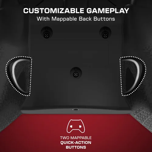 Vista 2 de PDP Gaming Xbox Series X S Red Bundle: REMATCH Wired Gamepad Controller & AIRLITE Wired Headset with Mic, Licensed Xbox One Gamepad, Customizable