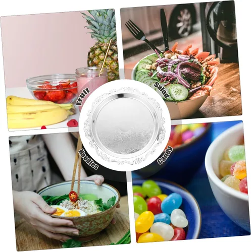 Vista 8 de UPKOCH Frutero Bandeja de postre Plato creativo para servir Frutero Estético Tazón de frutas Cumpleaños Plato Ensalada