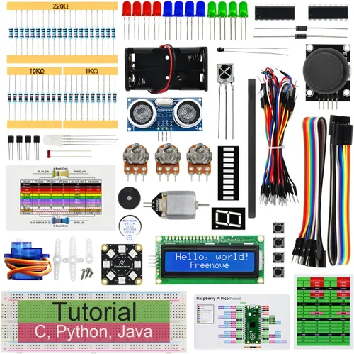 Vista 11 de Freenove Super Starter Kit para Raspberry Pi Pico (incluido), microcontrolador Cortex-M0+ de doble núcleo, tutorial detallado de 588 páginas, 177