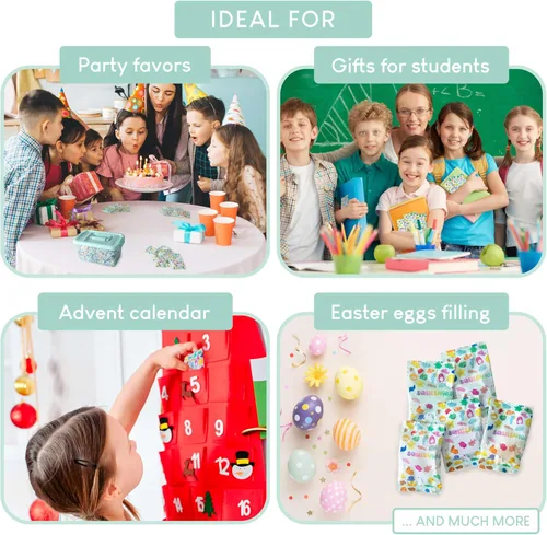 Vista 8 de BONNYCO Mochi Juguetes Squishy a Granel para Favores de Fiesta Infantil Paquete de 40. Rellenos para Bolsas de Dulces para Niños 3-5 4-8, Regalos