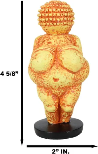Vista 2 de Ebros Gift Venus of Willendorf Reproducción del Paleolítico Edad de Piedra Artefacto Estatua de Museo Decoración Mini Escultura 4.75" de Alto Dioses