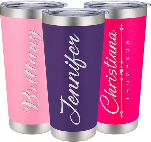 Vista 11 de Vasos de viaje personalizado de 20 y 30 onzas, con aislamiento