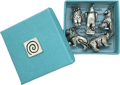 Vista 2 de Basic Spirit Caja de regalo en miniatura de peltre Spirit Animals