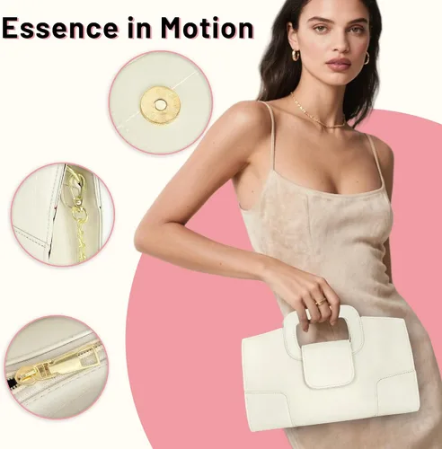 Vista 2 de Bolso de mano para mujer, estilo vintage, con solapa, bolso de mano de noche