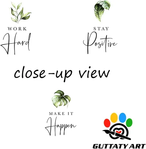 Vista 8 de Arte de pared motivacional de 3 paneles para oficina, citas inspiradoras, arte en lienzo para decoración de pared de oficina en casa, palabras