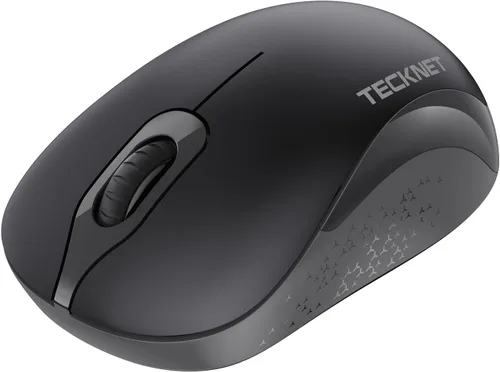 Vista 8 de TECKNET Mouse inalámbrico para laptop, mouse de computadora de 2.4 GHz, 3 DPI ajustables, mouse USB inalámbrico de oficina con receptor, manos