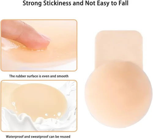 Vista 3 de Sujetador adhesivo de silicona reutilizable sin tirantes sujetador adhesivo para pechos grandes sujetador adhesivo para mujeres para empujar hacia