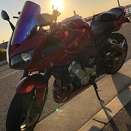 Vista 10 de GLoyer Motorcycle Windshield Windscreen Compatible with 2007 2008 2009-2012 2013 2014 2015 Compatible with FZ1 1000 S FZ1S Fazer Wind Screen Smoke