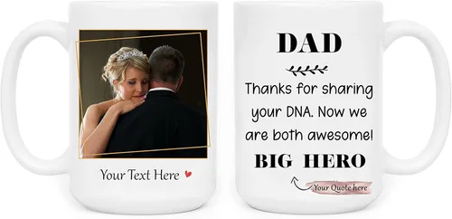 Vista 18 de SANTANNA Taza personalizada para hombres, iniciales personalizadas con nombre de café de cerámica (sus estilos favoritos)