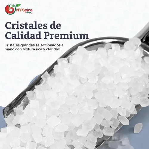 Vista 4 de NY SPICE SHOP Azúcar de roca – Bolsa de 1 libra de cristales de caramelo de roca – Rocas de azúcar – Cristales de azúcar – Caramelo de roca – Azúcar