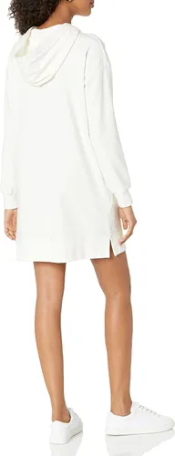 Vista 2 de The Drop Vestido mini Iona tipo sudadera holgado de manga larga con capucha para mujer