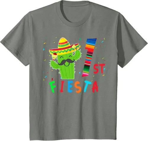 Vista 112 de Camiseta mexicana para fiesta temática de cumpleaños a juego, Negro, S