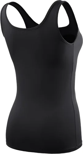 Vista 5 de CADMUS Camisetas sin mangas de compresión para mujer, brasier deportivo integrado, paquete de 3