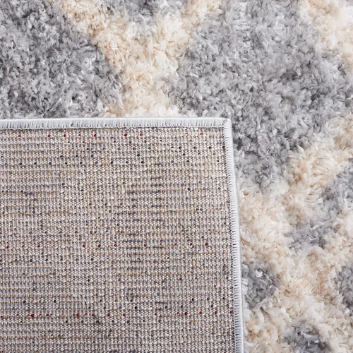 Vista 7 de SAFAVIEH Berber Shag Collection - Alfombra decorativa, 2 x 4 pies, diseño marroquí, color gris y crema, no desprende pelusa y de fácil cuidado, 1.2
