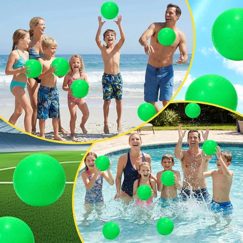 Vista 5 de Macarrie 20 piezas de pelotas de parque infantil de 6 pulgadas, pelotas de esquivar y patada para niños, adultos, pelotas inflables coloridas