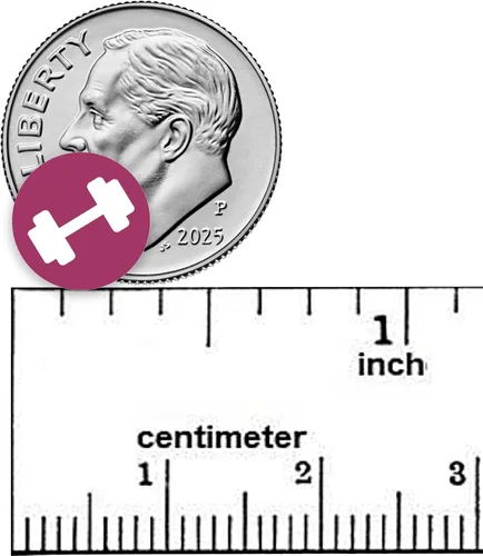 Vista 5 de Adhesivo planificador de entrenamiento, 110 calcomanías de vinilo con iconos de puntos (1/3"), recordatorio de cuidado personal para ejercicio