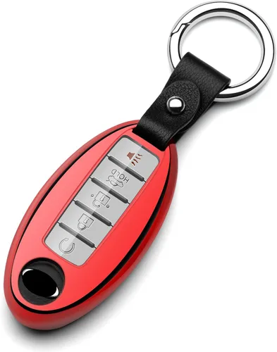 Vista 9 de Compatible con funda para llavero Nissan, Altima Maxima, Rogue Armada Pathfinder, compatible con Infiniti, funda protectora de TPU negra, accesorios