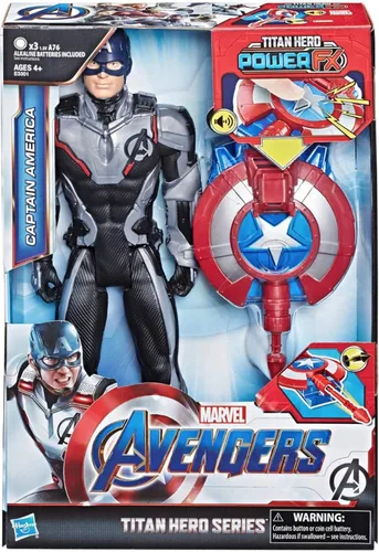 Vista 3 de Marvel Vengadores: Endgame Titan Hero Power Fx Capitán América