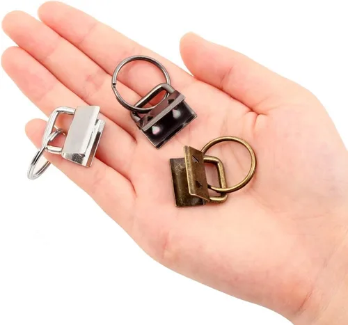 Vista 3 de SPEEDWOX Key Fob Hardware - Juego de 25 pulseras de tela con anillos divididos