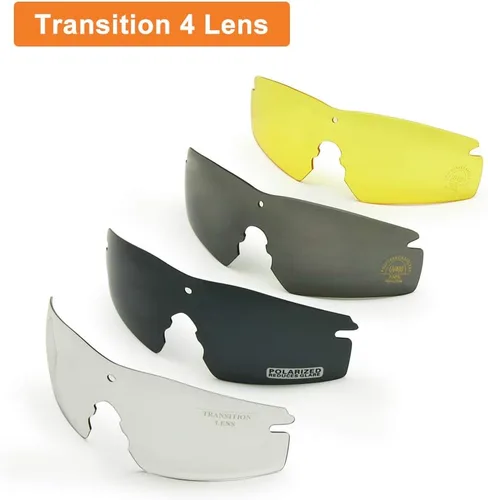 Vista 6 de EnzoDate Polarized Army Sunglasses Military Ballistic Men Frame 34 Lens Combat War Game Auto