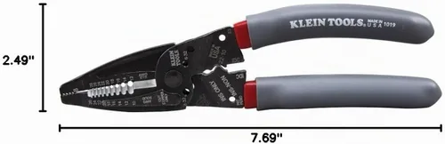 Vista 11 de Klein Tools 1019 Klein Kurve - Pelacables, crimpador/cortador, fabricado en Estados Unidos, herramienta de corte/crimpado/pelado para conectores B e