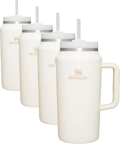 Vista 296 de STANLEY Quencher H2.0 Vaso Térmico con Asa y Pajita 64 oz Tapa Flowstate de 3 Posiciones Gran Capacidad para Viajes y Deportes Vaso de Acero