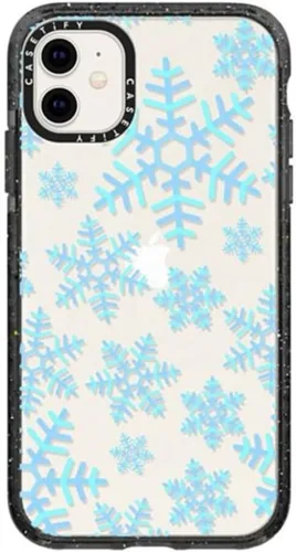 Vista 88 de Funda Impact de CASETiFY para iPhone 11 - Tiempo A Solas de Esther Kim - Negro Claro