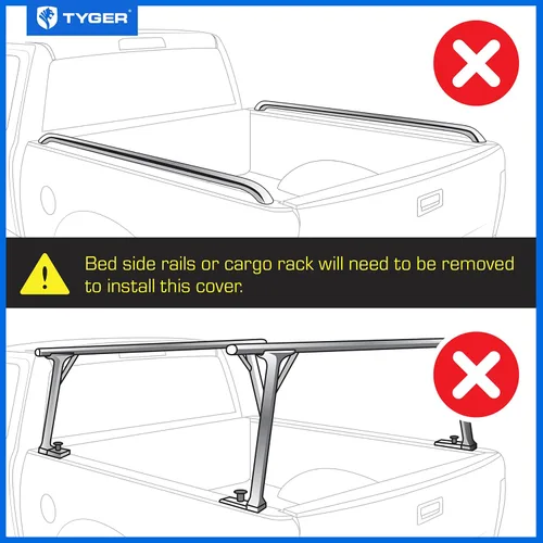 Vista 4 de Tyger Auto T1 - Cubierta enrollable suave Tonneau para caja de camioneta compatible con Ford Maverick 2022-2026