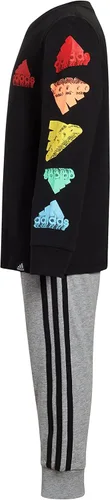 Vista 3 de adidas boys Long Sleeve Cotton Tee Joggers Set