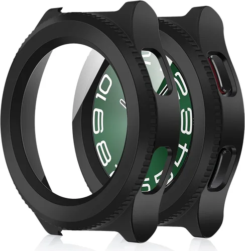 Vista 28 de Amizee Paquete de 2 fundas protectoras de pantalla compatibles con Samsung Galaxy Watch Ultra (2025/2024) de 1.772 pulgadas, con protector de negro