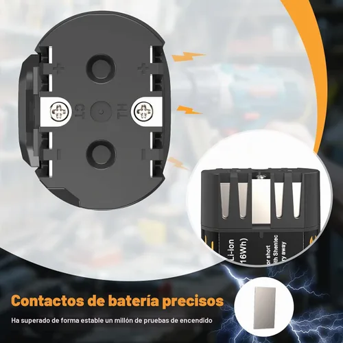 Vista 4 de Shentec Batería de 1500mAh 8V compatible con DEWALT DCB080