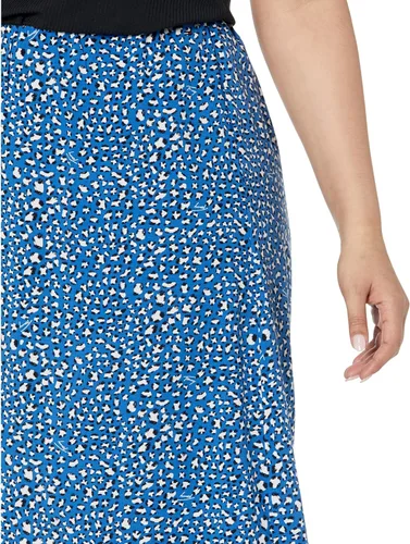 Vista 3 de Tommy Hilfiger Falda midi con estampado Tommy para mujer con trabillas para dominar