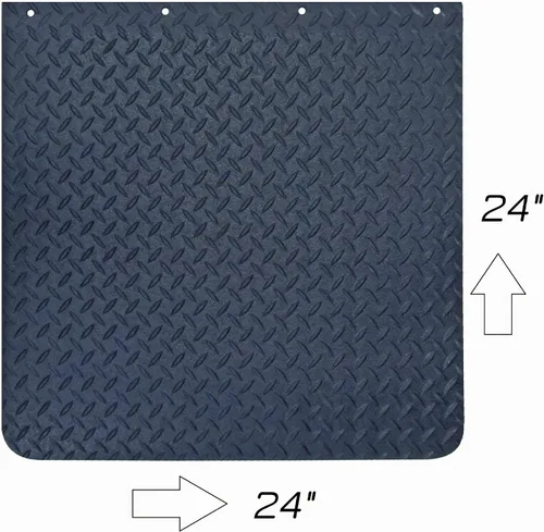 Vista 2 de Denco Diamond Plate - Aletas de barro para semirremolque de servicio