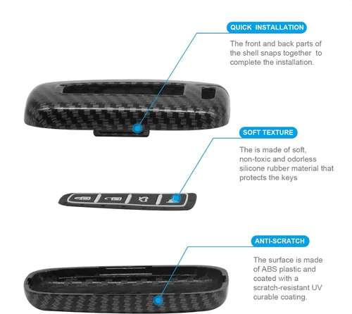 Vista 5 de Funda para llavero compatible con Hyundai Azera Elantra GT EQUUS Genesis Coupe Santa FE Sonata Tucson Veloster KIA Borrego Forte Sorento Soul