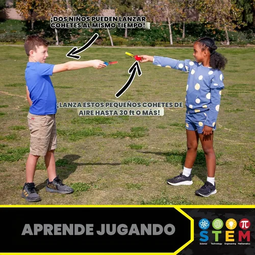 Vista 4 de Stomp Rocket Dueling Squeeze Rockets, paquete de 2 jugadores