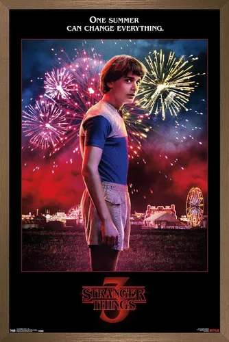 Vista 14 de Trends International Netflix Stranger Things: Season 3 - Póster de pared de Will Wall, 14.725 x 22.375 pulgadas, versión enmarcada de madera