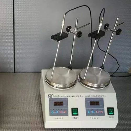 Vista 3 de Agitador magnético digital 0 ~ 2400 RPM Mezclador magnético de placa caliente mezclador agitador de laboratorio con barra de agitación