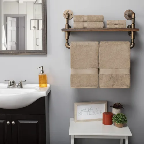 Vista 137 de BNM Toallas de Algodón Egipcio de Peso Pesado, Ideales para Baño, Ducha, Spa, Hotel, 800 GSM, Toallas Faciales/de Aseo, Toallas de Mano, Toallas