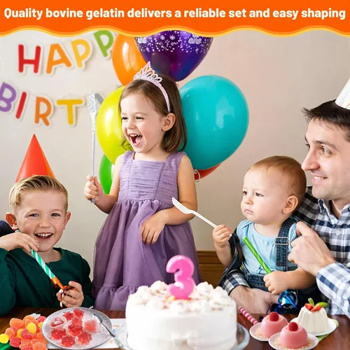 Vista 6 de Polvo de gelatina de carne de res sin sabor, gelatina alimentada con pasto para gomitas, gelatina, hornear, cocinar, bebidas, sopas y salsas