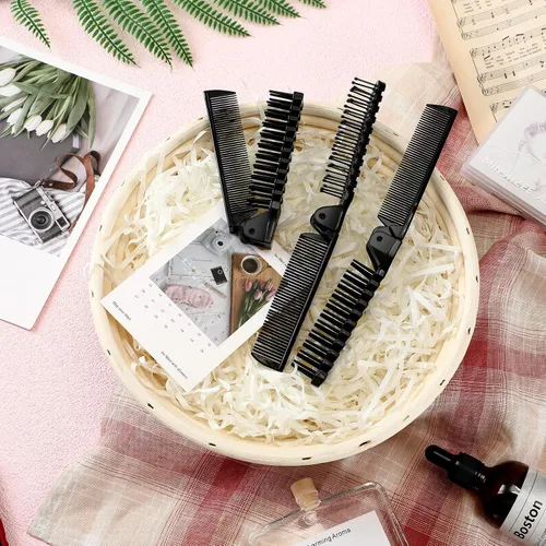 Vista 7 de Skylety 100 piezas de cepillo portátil de viaje para el cabello, cepillo plegable de doble cabeza, peine de bolsillo compacto, herramienta