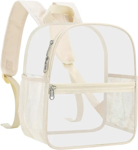 Vista 29 de Mochila transparente USPECLARE aprobada para estadio 12×6×12, Bolso transparente resistente al agua para eventos de estadio, conciertos, trabajo