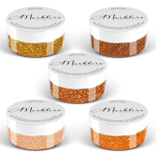 Vista 10 de MARBLERS Polvo de mica natural grueso [perla azul acero] 0.11 onzas (0.11 oz) altamente pigmentado no tóxico, vegano, libre de crueldad animal