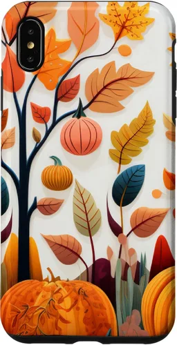 Vista 11 de Fall Leaves Autumn Pumpkin Theme Autumn Color Yellow Case for iPhone 17
