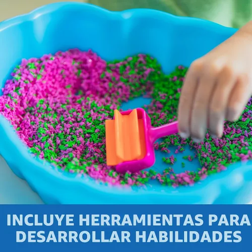 Vista 3 de Educational Insights Pluffle® Estación Sensorial - Juego de Espuma para Contenedor Sensorial, Alternativa Sin Desorden a los Juguetes de Arena
