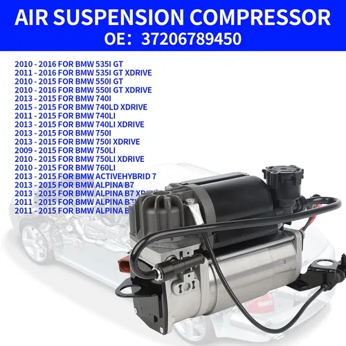 Vista 6 de Compatible con compresor de suspensión neumática Audi A6 C6 4F 2004-2011, 4F0616005F, 4F0616005E, 4F0616006A, 4F0616006, 4F0616007