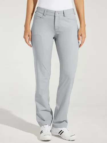 Vista 3 de Willit Pantalones de golf para mujer, elásticos, de secado rápido, ligeros, casuales, con bolsillos, resistentes al agua