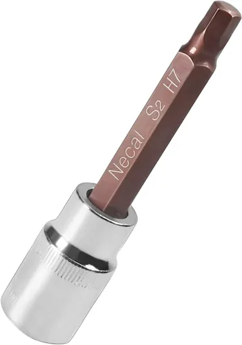 Vista 140 de Utoolmart 1/2" Drive x 0.551 in largo Hex Bit Socket, métrico, S2 y Cr-V acero 1pcs